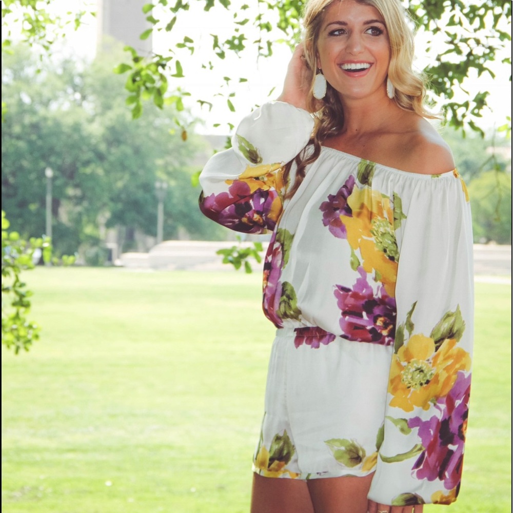 Show me your mumu rane romper ~ floating flora